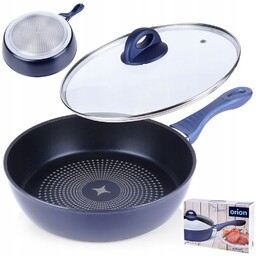 Patelnia Diamentowa smażenia duszenia nieprzywierająca głęboka Orion 28