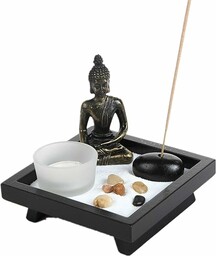 London Boutique Tajski siedzący Budda ozdoba statuetka świeczniki