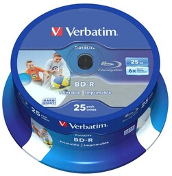 Płyta BD-R SL Verbatim 25GB Cake 25szt.