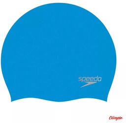 Speedo Czepek pływacki Moulded Silicone Cap blue/chrome