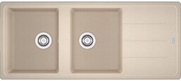 FRANKE Zlewozmywak dwukomorowy z ociekaczem Basic BFG 621-116