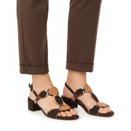 Marco Tozzi Sandały Damskie, niski obcas paski regulowane