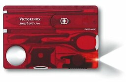 VICTORINOX Niezbędnik Swiss Card Lite Ruby 0.7300.T Czerwony