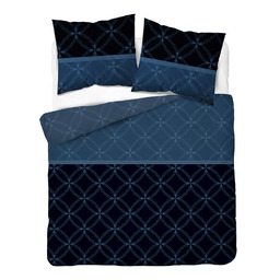 Detexpol Pościel satynowa 180x200 granatowa 4679 A Home