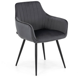 Krzesło tapicerowane DC-0084-2 szary welur