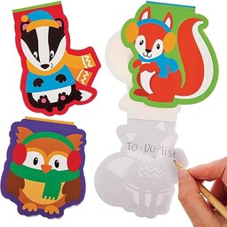 Baker Ross FN666 Notatniki z zimowymi zwierzętami leśnymi