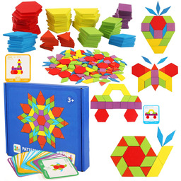 Układanka Drewniana Puzzle Tangram Montessori U596