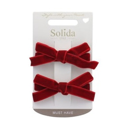 Solida Haarclip Haarclip Schleifen rot Klamry do włosów