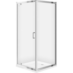 CERSANIT Zestaw: Kabina prysznicowa kwadratowa ZIP chrom 90x190