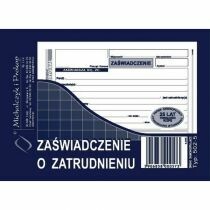 Druk "Zaświadczenie o Zatrudnieniu" MICHALCZYK I PROKOP A6