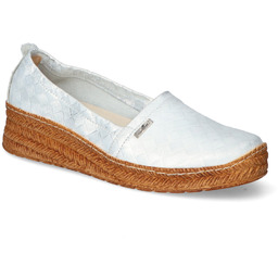 Espadryle Lemar 10125 Przecierane Srebro Lico