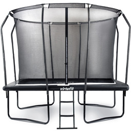 VIRTUFIT Trampolina prostokątna 183x274 cm Premium siatka drabinka