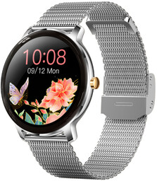Zestaw damski zegarek SMARTWATCH RUBICON RNBE66 srebrny +