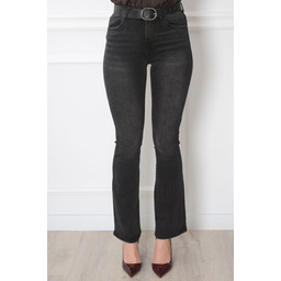 Spodnie jeans dzwony grafit Marineli