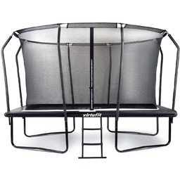 VIRTUFIT Trampolina prostokątna 244x366 cm Premium siatka drabinka
