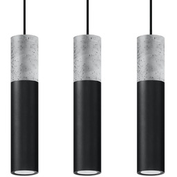 Lampa wisząca BORGIO 3L czarny SL.0652 - Sollux