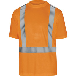 COMET - T-SHIRT OSTRZEGAWCZY Z POLIESTRU - pomarańczowy