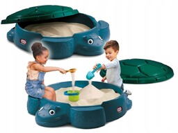 Little Tikes Piaskownica Żółw Go Green z Przykrywką