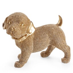 Eurofirany Figurka dekoracyjna Eldo 2 16x9x13 Pies złota
