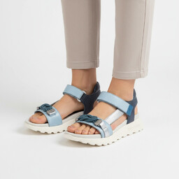 Hispanitas Sandały damskie, cholewka ze skóry naturalnej sportowa