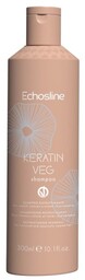 Echosline Keratin Veg, szampon do odbudowy włosów, 300ml