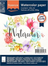 Florence papier akwarelowy texture A5 300 g biały