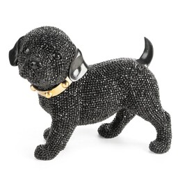 Eurofirany Figurka dekoracyjna Eldo 3 16x9x13 Pies czarna