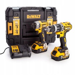 Zestaw wkrętarka zakrętarka 18V DCD796+DCF887 2x5Ah Tstak DeWalt