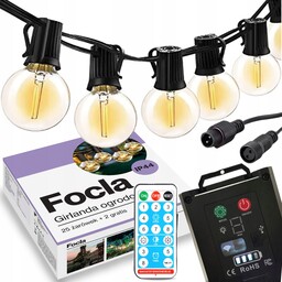 Girlanda Solarna Ogrodowa 25LED 2 10m Lampki Solarne