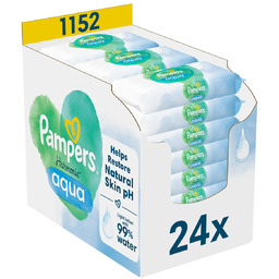 Chusteczki Nawilżane Pampers Harmonie Aqua, 24 x 48