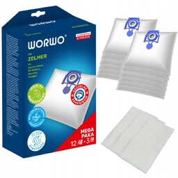 12x Worki do odkurzacza ZELMER Odyssey Meteor 2