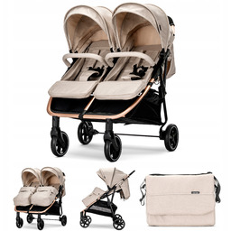 Podwójny wózek spacerowy bliźniaki rok po roku