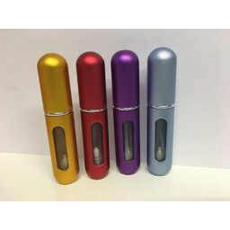 Prazdny Flakonik wielokrotnego użytku, 4ml -matná červená