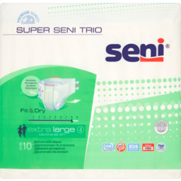 SENI SUPER TRIO AIR XL, 10szt. - Pieluchomajtki
