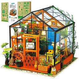 Diy Miniaturowy Domek Szklarnia Model 3D Mini Szklarnia