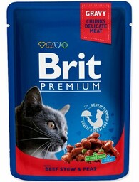 BRIT Karma dla kota Premium Wołowina z groszkiem