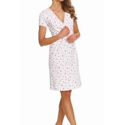 Koszula Nocna Doctor Nap TCB.7449 Roses Kiss biała