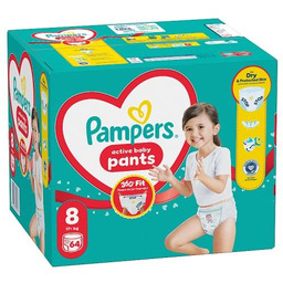 Pampers Active Baby Pants 8 Pieluchomajtki dla dzieci,