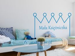 naklejka Korona księżniczki z napisem naklejka na ścianę