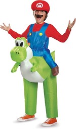 DISGUISE DIS85150CH nadmuchiwany kostium Mario, dziecko, Yoshi