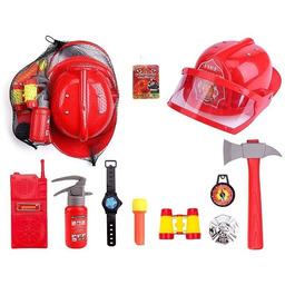 Zestaw strażacki z hełmem