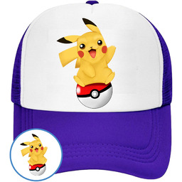 CZAPKA Z DASZKIEM POKEMON PIKACHU DLA DZIECI SIATKA