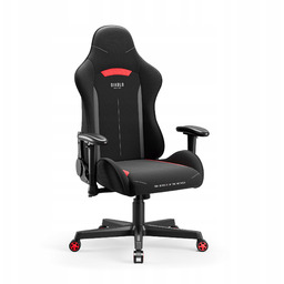 Fotel Gamingowy Materiałowy Obrotowy Diablo X-starter Czarno-Czerwony