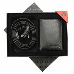 Pierre Cardin skórzany portfel i pasek do spodni