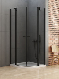 NEW TRENDY K-0539 kabina NEW SOLEO BLACK półokrągła