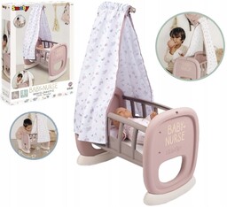 Smoby Baby Nurse Kołyska z Baldachimem dla Lalki