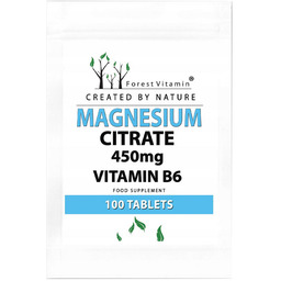 FOREST VITAMIN Magnesium Citrate 450mg Vitamin B6 100tabs