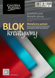 Blok kreatywny Metaliczny połysk A4 210g/m2 - 15