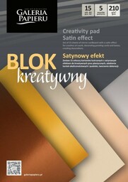Blok kreatywny Satynowy efekt A4 210g/m2 - 15