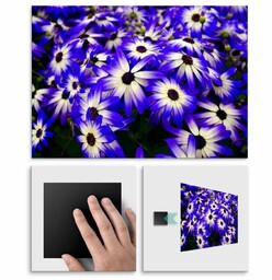 Plakat metalowy kwiaty L